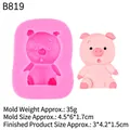 Rosa Silikonform in Schweinchen-Form zum Backen inklusive Größe und Gewicht - Rosa Schwein (B819)