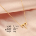 Golden Aries zodiac sign necklace with 45+5cm chain on pink silk fabric background - Aries