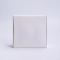 Minimalist square white cardboard gift box for jewelry and small handmade soap - 350g White Card Box