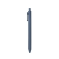 Minimalist macaron retractable gel pen in matte deep grey blue finish for students - Morandi Dark Blue
