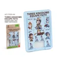 Three Kingdoms themed magnetic slider puzzle with cute warrior icons and retail packaging - Three Kingdoms Blue (P668-88)