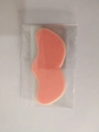 Single pink butterfly-shaped bamboo charcoal nose strip in clear plastic packaging - Ingot Shape / 10 Pieces / Pink