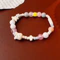 Crystal Cross Star Cat Elastic Bracelet