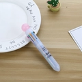 Cartoon 10-color ballpoint pen with pink spherical cap and Your King crown print - Clear Crown Pink Ball