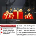 Size chart for Christmas static window stickers showing various dimensions from S to XXL - Christmas Static Sticker (P-SD204)