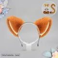 Plush camel cat ears headband set with tail collar and wristbands for Lolita cosplay - One Size