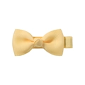 Handmade light yellow grosgrain ribbon bow hair clip for babies and girls - Light Yellow (40)