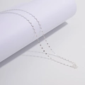 Elegant S925 sterling silver shimmering O-chain necklace with minimalist silver finish - Silver