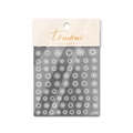 Self-adhesive nail art stickers featuring hollow and solid star designs in grey and silver - Hollow Star (to2023)