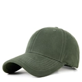 Classic army green baseball cap made of premium twill cotton fabric in a minimalist style - Army Green