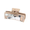Western cowboy style beige cactus print hair claw clip with artistic ink pattern - 90025-Abstract Ink Cactus