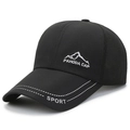 Atmungsaktive schwarze Mesh-Baseballkappe für Herren mit Pahoda Cap Stickerei für Outdoor - Schwarz