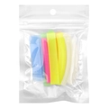 Eyelash perm lift pads in rainbow colors packaged in a clear resealable poly bag - Rainbow/6 Pairs