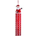 Weihnachtskalender aus Filz zum Aufhängen mit Weihnachtsmann und 24 Taschen für Geschenke - Weihnachtsmann
