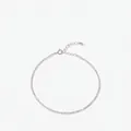 Minimalistisches S925 Sterlingsilber Perlenarmband mit verstellbarer Kette und Federring - 925er Silber / 925 Sterlingsilber