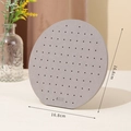 Espositore circolare per orecchini grigio Morandi in feltro diametro 16,8 cm - Tondo Grande Diametro 16.8cm / Grigio