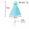 Light blue felt pet birthday party cone hat with adjustable white elastic strap - Sky Blue Birthday Hat