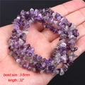Natürliche lila Amethyst Splitterperlen 3-5mm auf 32-Zoll Strang für Schmuck - 32 Zoll/Strang / 3-5mm Splitterperlen
