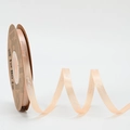 Pale pink 1cm satin ribbon roll featuring Just for you printed text for DIY crafts - 1CM Polyester Ribbon [Light Coffee just] 40 Yards