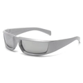 Silver Frame Silver Mirror Lens