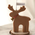Handmade Christmas deer candle desktop decoration festive atmosphere gift item 1pc - Brown Elk