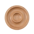 Solid wood bead storage tray for jewelry design and bracelet DIY handmade crafting - Beech Wood / Beech Round (10x2cm)