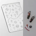 3D phototherapy nail mold JT-022 with rock punk style metal patterns and cross designs - High Transparent Silicone Mold JT-022 (Rock Punk)