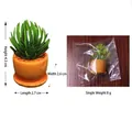 Miniature succulent plant in orange pot 4.3cm high for micro landscape decor - Miniature Potted Plant Style A