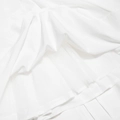 Dettaglio dell'orlo del vestito bianco con tessuto a doppio strato e fodera in tulle - M / Bianco (Versione con fodera)