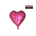 Heart-shaped foil balloon in rose red, 18-inch metallic finish for party decoration - 18-inch Heart Matte Rose Red