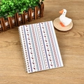Minimalist A5 loose-leaf notebook featuring purple geometric patterns and squirrel cover - A5 / Boho