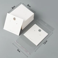 8x8cm square white jewelry display cards with 9x12cm self-adhesive packaging bags - 8*8cm Cardboard (Card Only)
