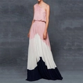 S Pink White Blue Patchwork