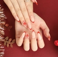 JP1894-Red French Bow Stiletto