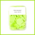 Portable jasmine scented flower petal soap sheets in a green compact travel case - Green Jasmine [Boxed]