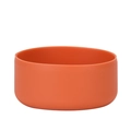 Vibrant orange silicone protective sleeve base for wide mouth insulated water bottles - Cinnabar Orange