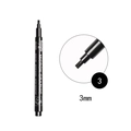 Black 3mm waterproof fineliner drawing pen for sketching and technical illustration - 3-3mm Line Width