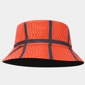 Bob réversible tendance avec motif créatif de basket-ball orange et rayures noires - M (56-58cm) / Motif Basketball (No.4)