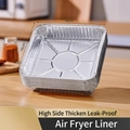 Set of 100 square aluminum foil liners for air fryers, measuring 16x16cm for baking - 16cm*16cm (100 Pcs)