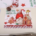 Sets de table de Noël avec motifs gnomes et décors festifs pour décoration de table - Style Gnomes Bonhomme de Pain d'Épice