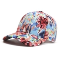 Casquette de baseball à motif floral de pivoine artistique avec design aquarelle coloré - Réglable / Coloré