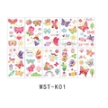 Waterproof cartoon tattoo stickers for kids featuring butterflies and flowers 10-piece set - Butterfly & Fairy Theme (K01)