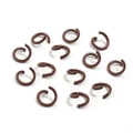 Brown spiral jump rings for DIY jewelry making in a matte brown coated finish - Brown (open Ring)
