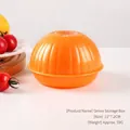 Orange onion-shaped PP storage container for food preservation, 11x7.2cm dimensions - Orange Onion