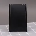 Minimalist black plastic jewelry necklace display stand with matte finish and grooved top - L-Shape Board / Black
