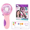 Pink electric hair braider toy set for girls with colorful threads and beads - Purple Braider Set