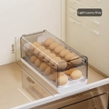 Boîte à œufs double couche gris fumé avec système de roulage automatique 32x14.5x14cm - Double Couche / Gris de Luxe