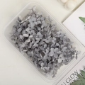 Preserved hydrangea petals in grey for DIY crafts and wedding decor in a transparent box - 5g / Gray