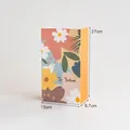 Floral cartoon gift bags for Children's Day with 27x15x9.7cm size, set of 6 bags and stickers - Style A / 6 Bags + 6 Stickers