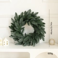 Deep green 40cm artificial Christmas wreath with realistic pine needles for home decor - Norfolk Pine 40cm